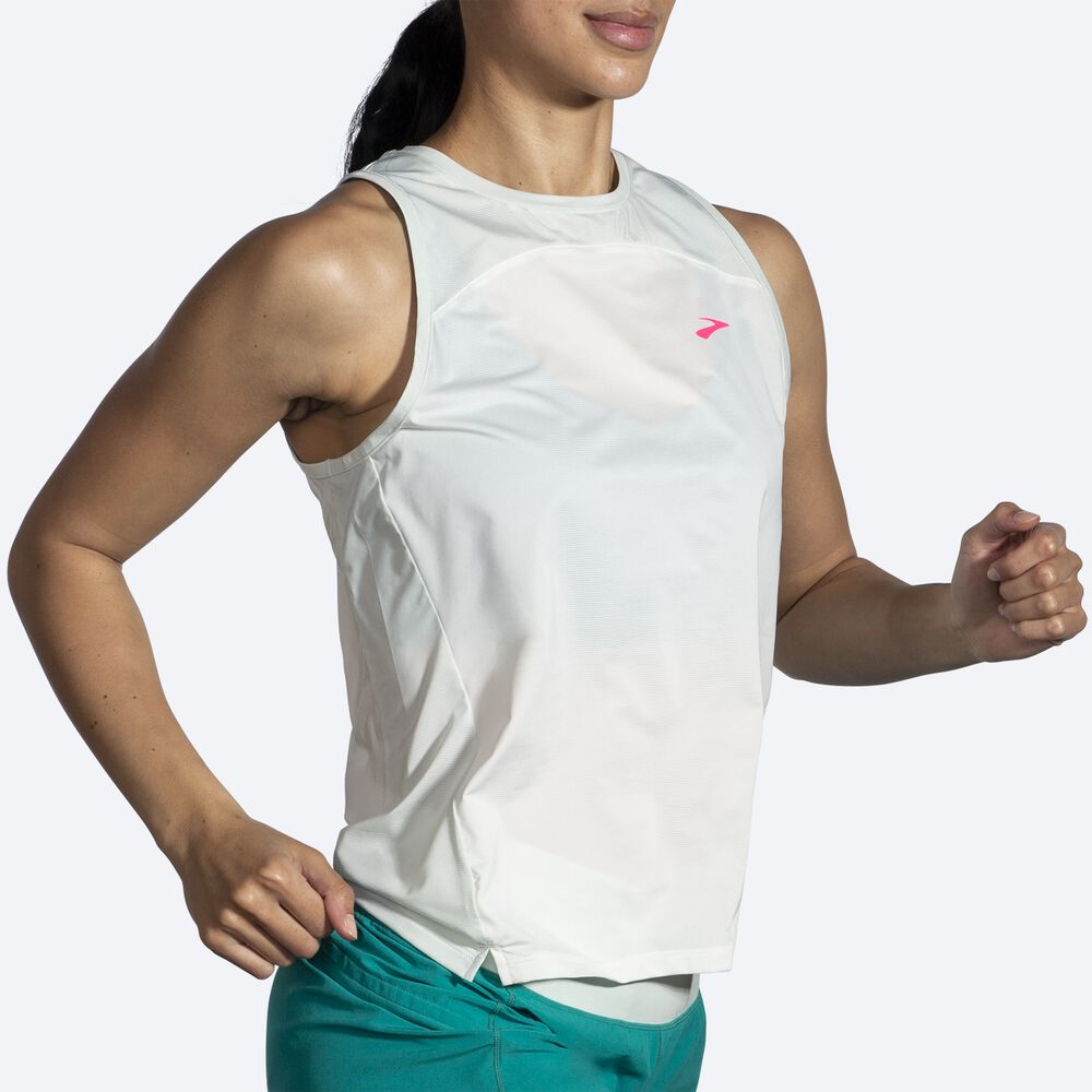 Camiseta Tirantes Brooks Sprint Free Tank 2.0 Mujer Verde Menta | Ecuador-25387