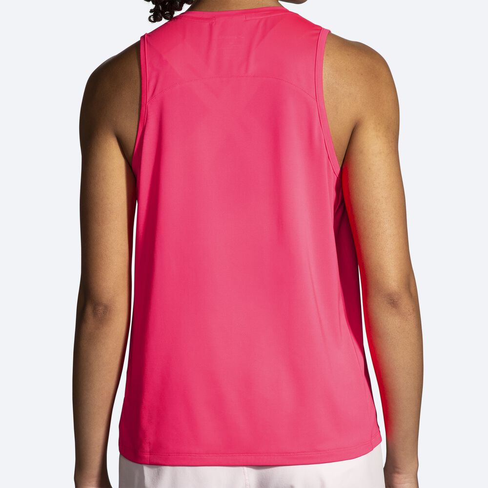 Camiseta Tirantes Brooks Sprint Free Tank 2.0 Mujer Rosas | Ecuador-42801