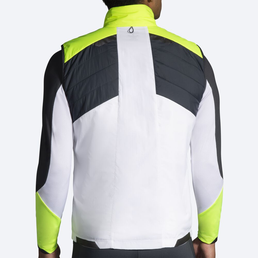 Chalecos Brooks Run Visible Insulated Hombre Blancas | Ecuador-67190