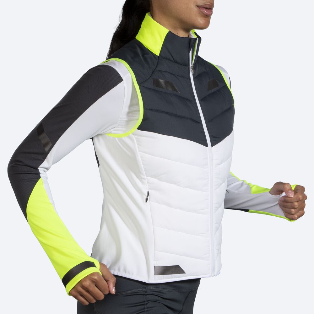 Chalecos Brooks Run Visible Insulated Mujer Blancas | Ecuador-72564