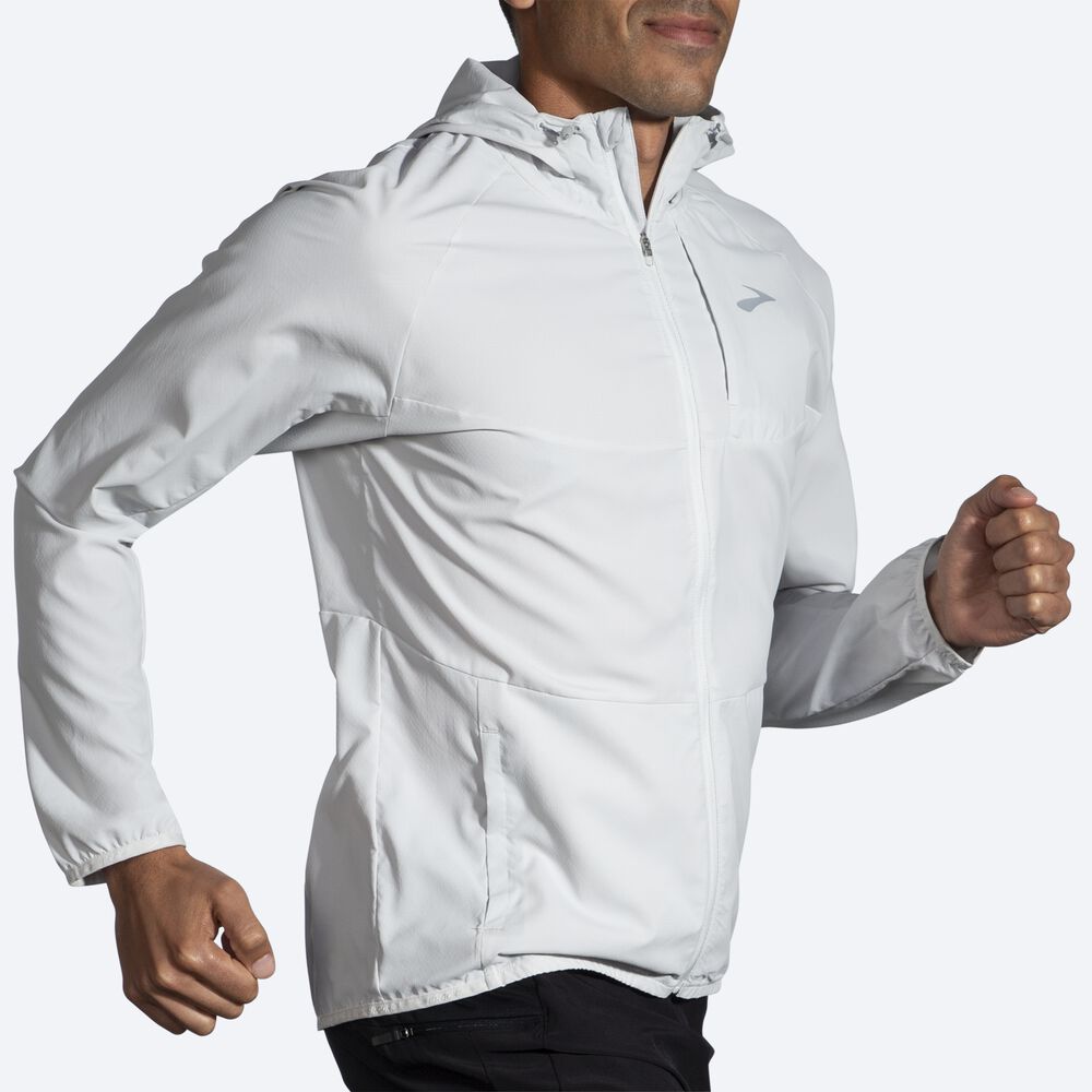 Chaquetas Brooks Canopy Hombre Blancas | Ecuador-12045