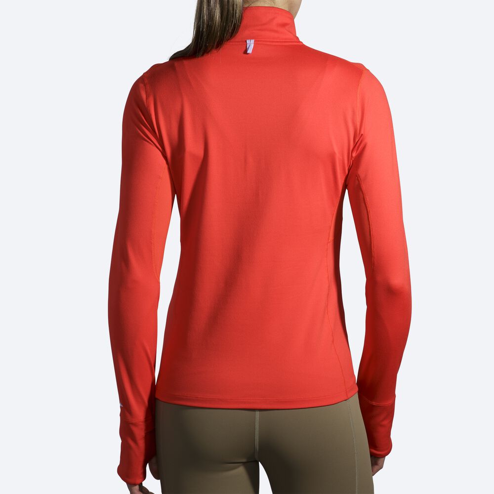 Chaquetas Brooks Dash 1/2 Zip Mujer Rojas | Ecuador-97038