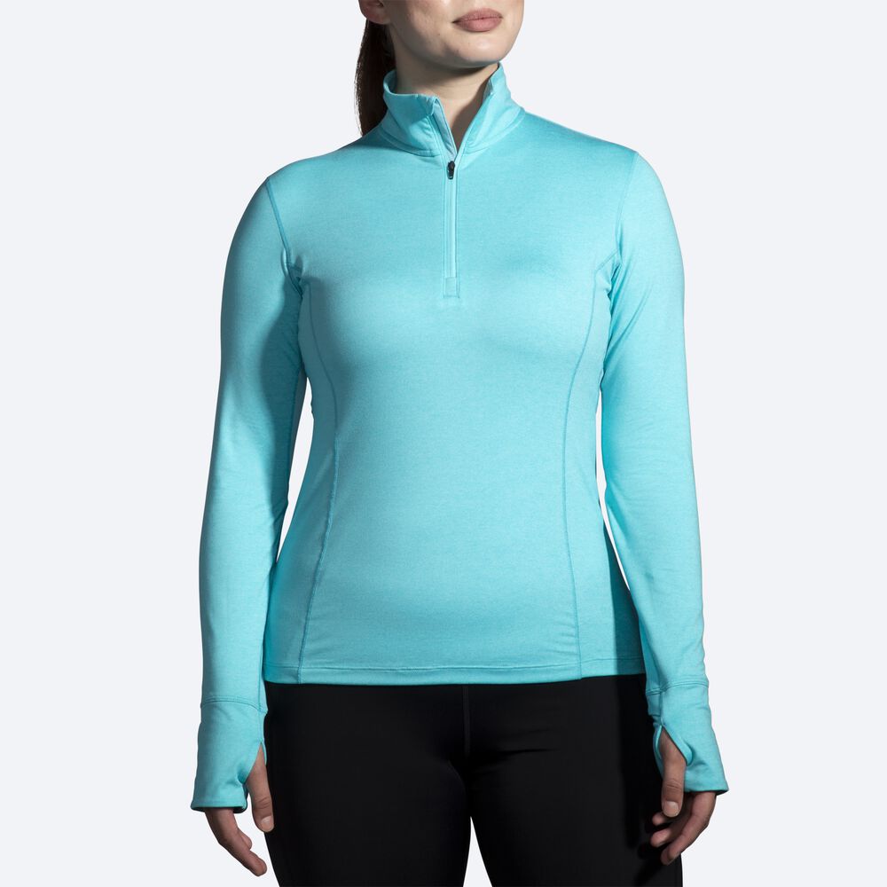 Chaquetas Brooks Dash 1/2 Zip Mujer Turquesa | Ecuador-63825