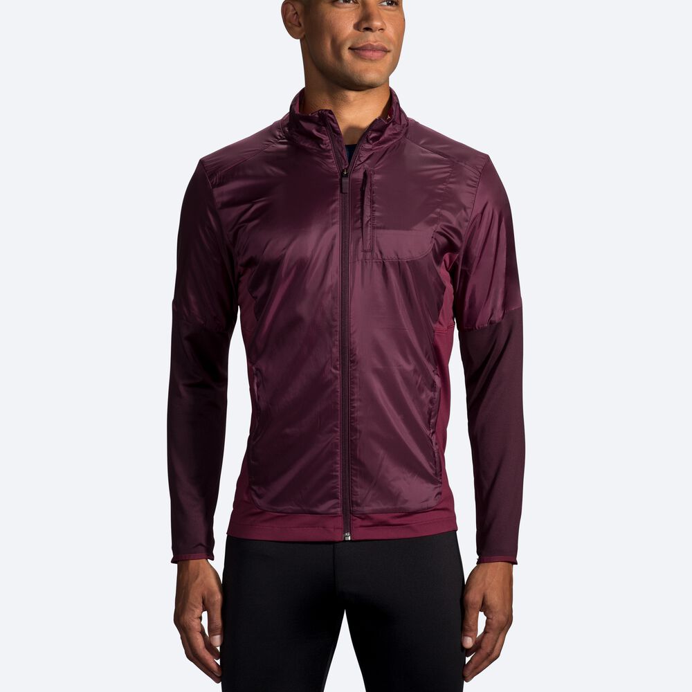 Chaquetas Brooks Fusion Híbrido Hombre Moradas | Ecuador-65481