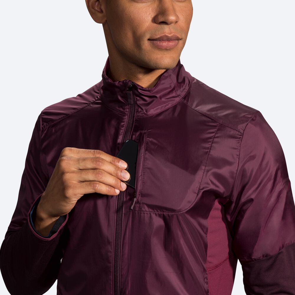 Chaquetas Brooks Fusion Híbrido Hombre Moradas | Ecuador-65481