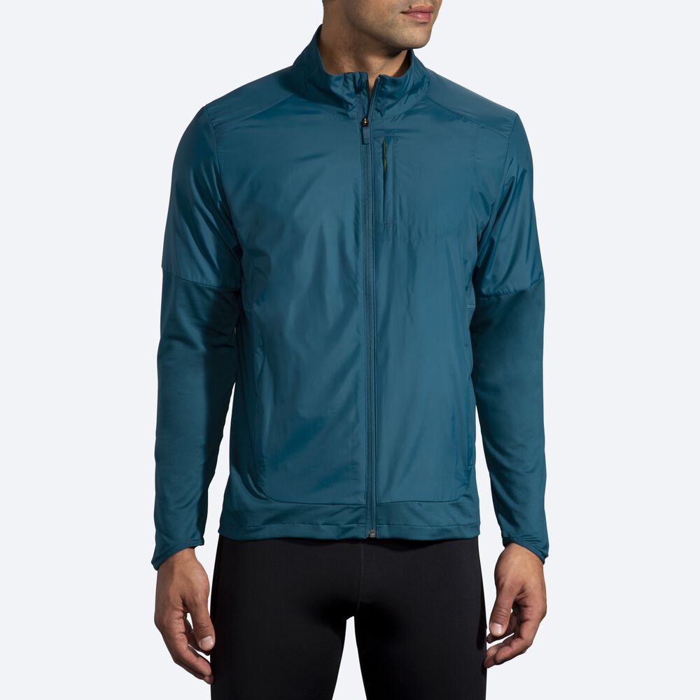 Chaquetas Brooks Fusion Híbrido Hombre Verde Oscuro | Ecuador-63548