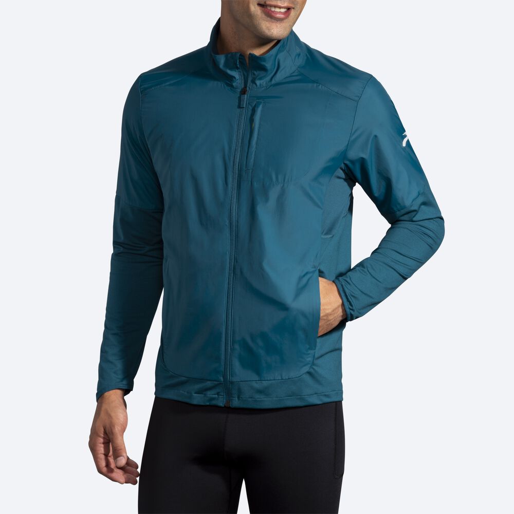 Chaquetas Brooks Fusion Híbrido Hombre Verde Oscuro | Ecuador-63548