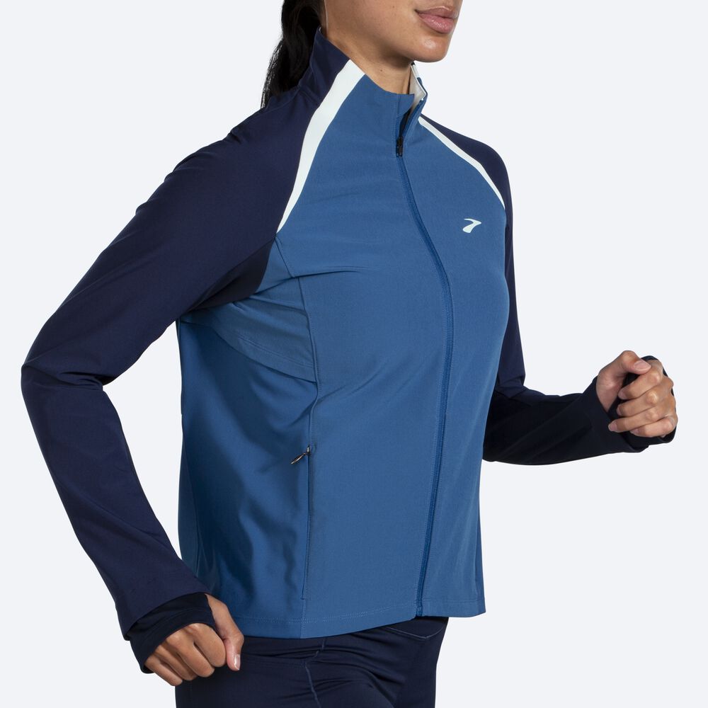 Chaquetas Brooks Fusion Híbrido Mujer Azul Marino/Azules Gris/Azules | Ecuador-23456