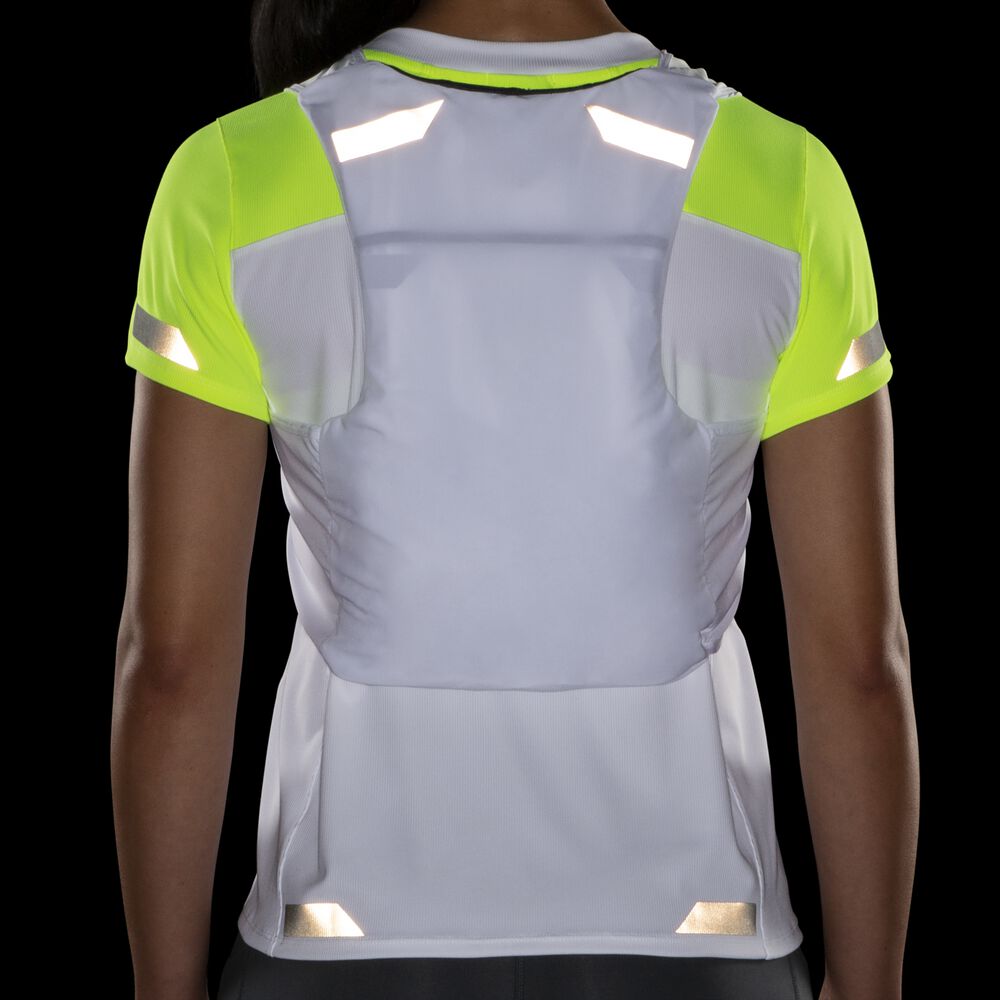 Chaquetas Brooks Run Visible Convertible Mujer Blancas | Ecuador-08574