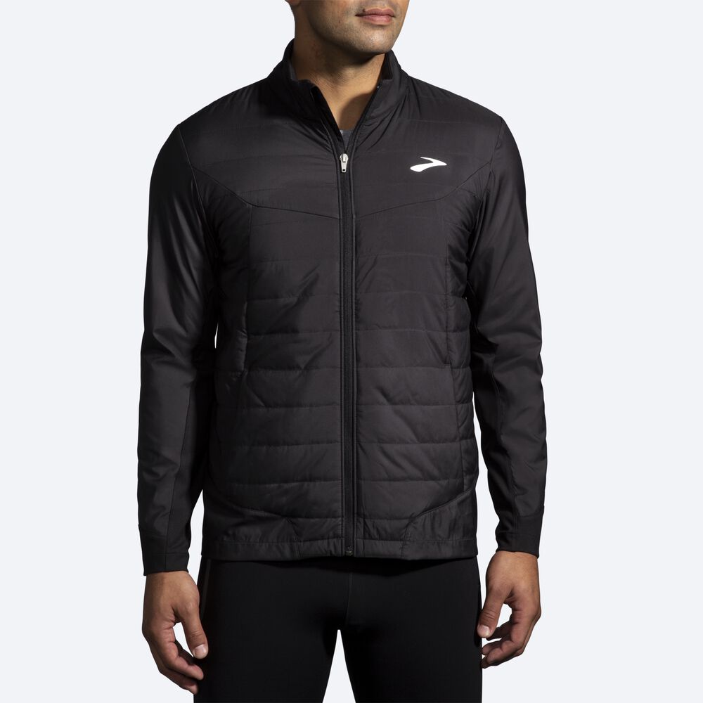 Chaquetas Brooks Shield Híbrido 2.0 Hombre Negras | Ecuador-24971