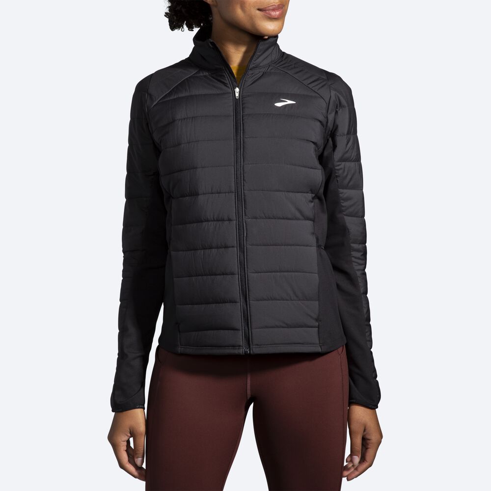 Chaquetas Brooks Shield Híbrido 2.0 Mujer Negras | Ecuador-14329