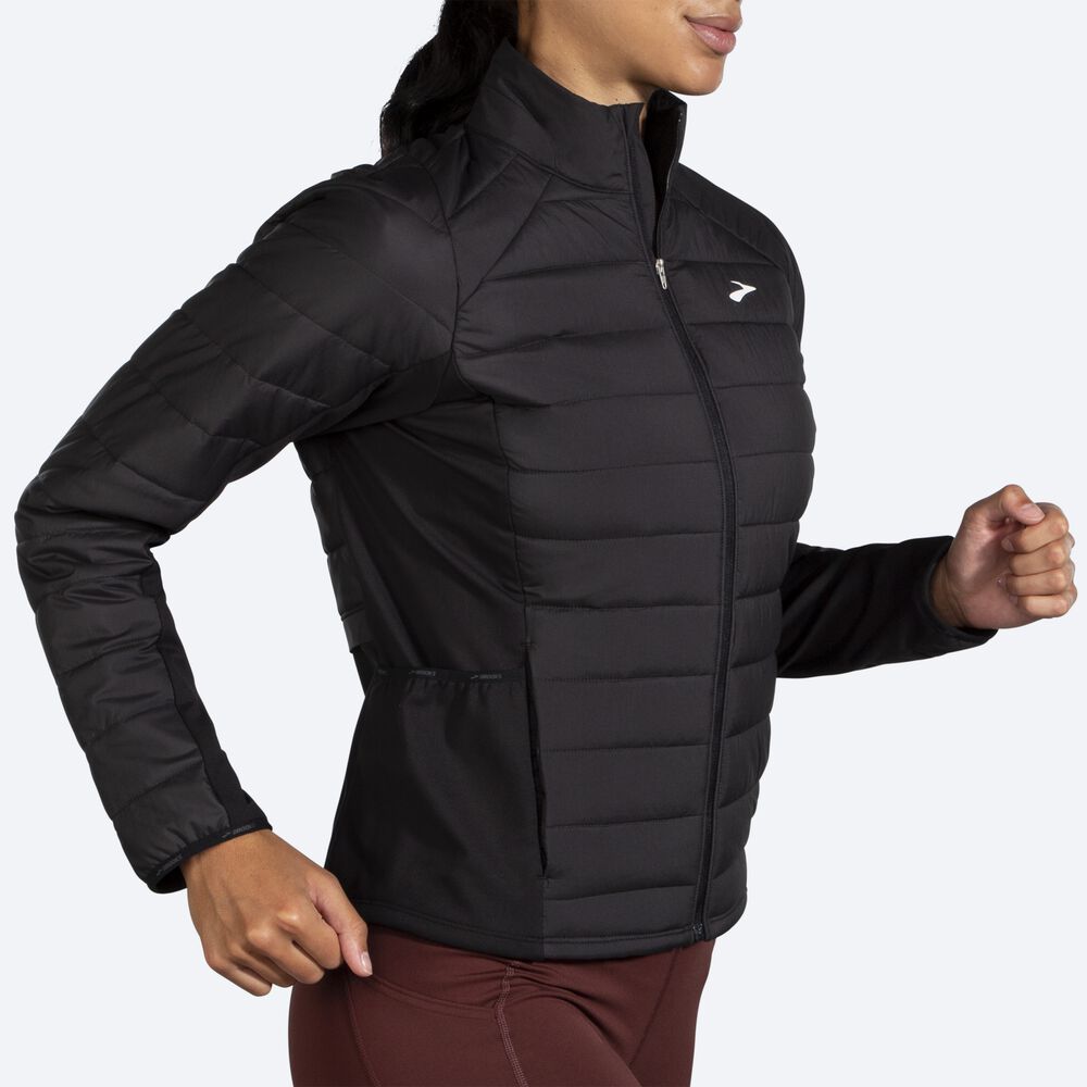 Chaquetas Brooks Shield Híbrido 2.0 Mujer Negras | Ecuador-14329