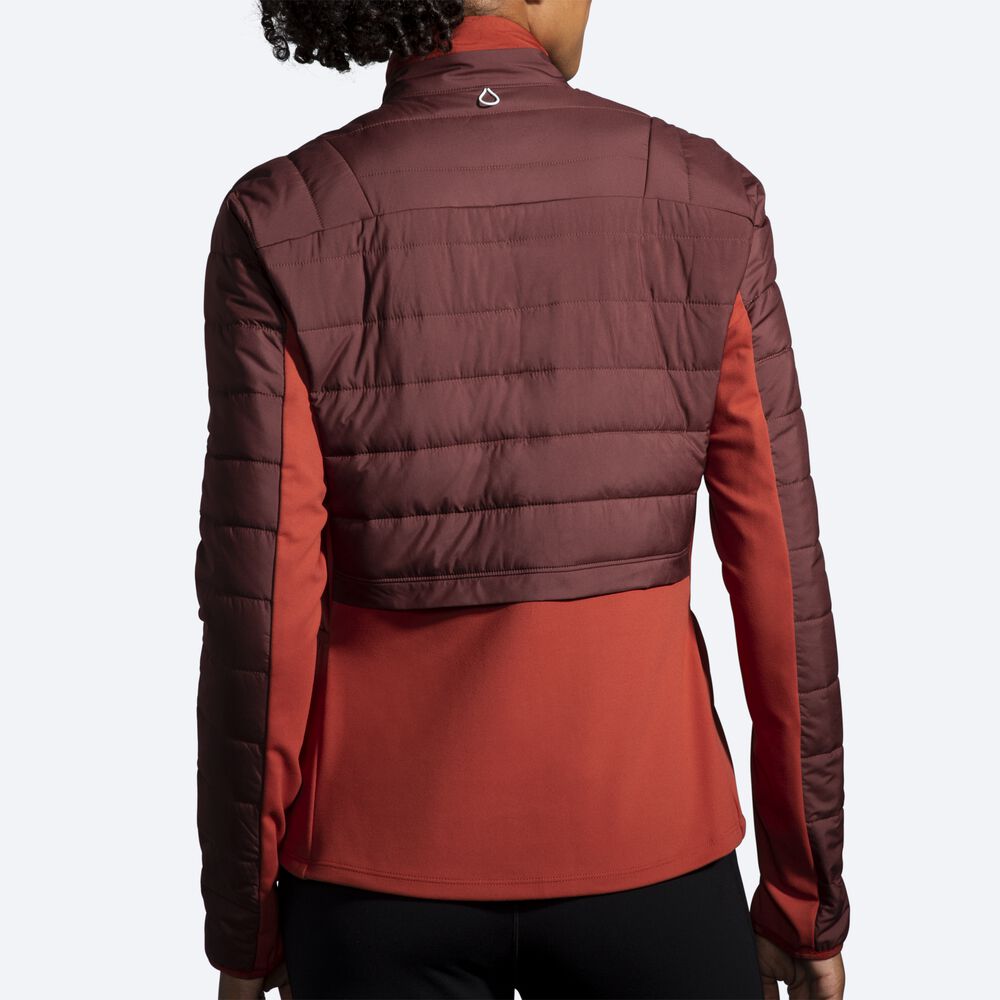 Chaquetas Brooks Shield Híbrido 2.0 Mujer Chocolate/Cobra | Ecuador-40129