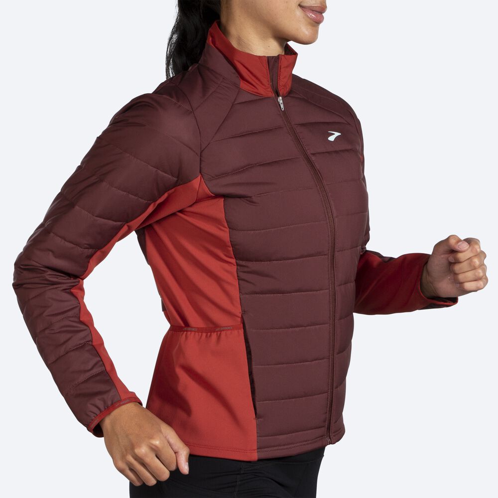 Chaquetas Brooks Shield Híbrido 2.0 Mujer Chocolate/Cobra | Ecuador-40129