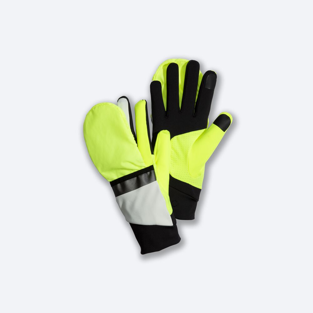 Guantes Brooks Draft Híbrido Mujer Gris/Negras | Ecuador-78529