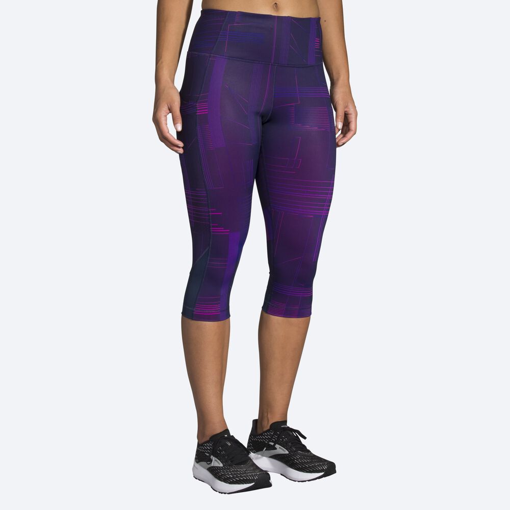 Mallas Brooks Method 1/2 Crop Tight Mujer Azul Marino | Ecuador-32087