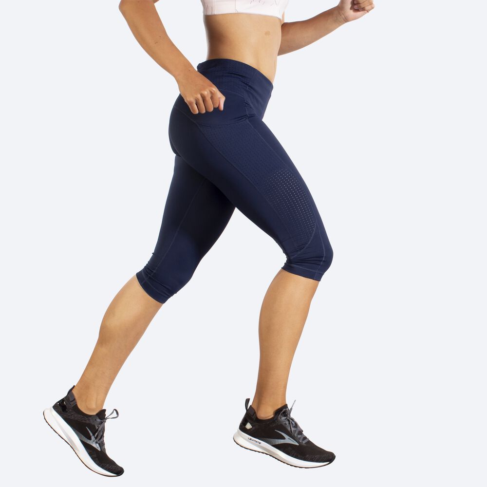 Mallas Brooks Method 1/2 Crop Tight Mujer Azul Marino | Ecuador-89364