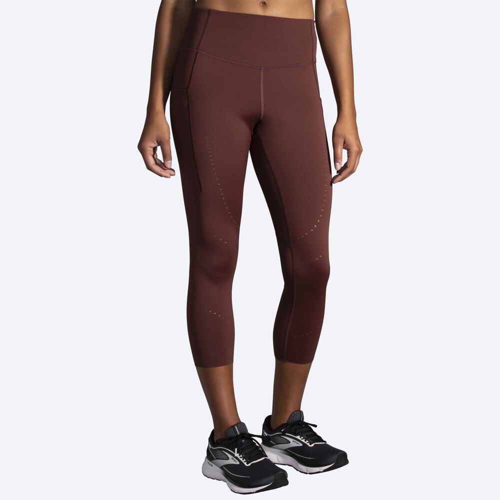 Mallas Brooks Method 3/4 Tight Mujer Chocolate | Ecuador-90163