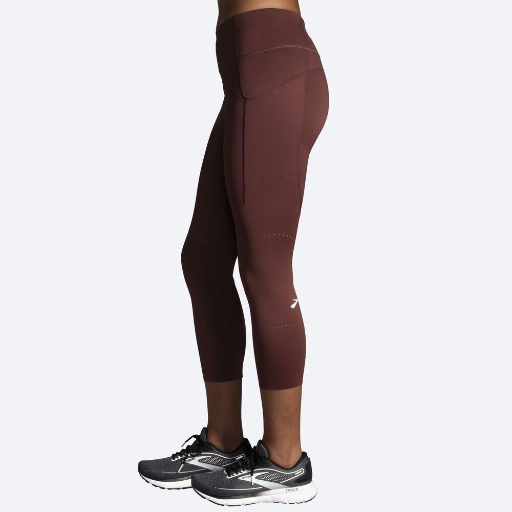 Mallas Brooks Method 3/4 Tight Mujer Chocolate | Ecuador-90163