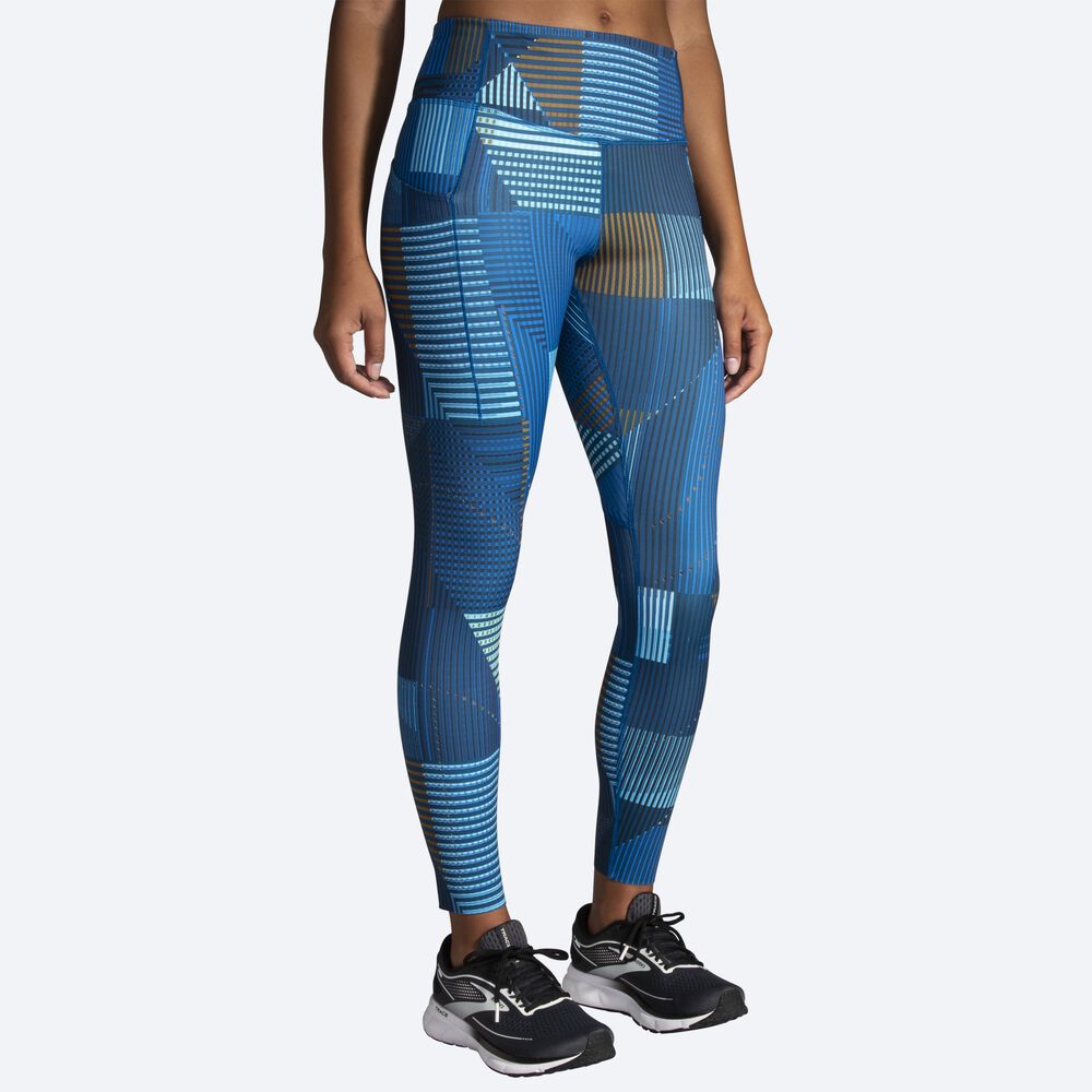 Mallas Brooks Method 7/8 Tight Mujer Azules | Ecuador-83254