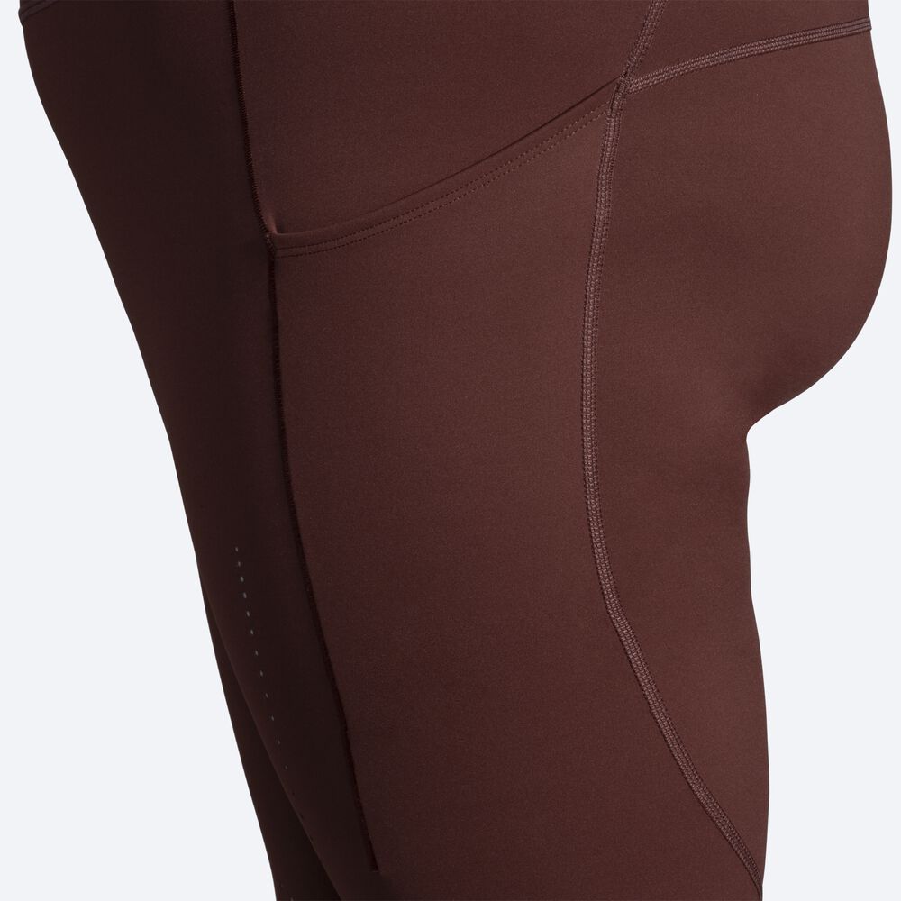 Mallas Brooks Method 7/8 Tight Mujer Chocolate | Ecuador-47953