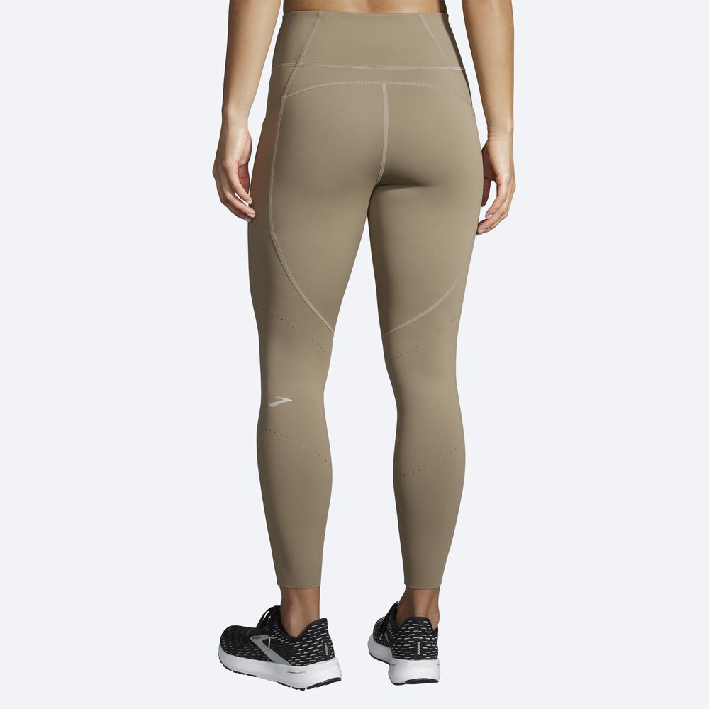 Mallas Brooks Method 7/8 Tight Mujer Kaki | Ecuador-04275