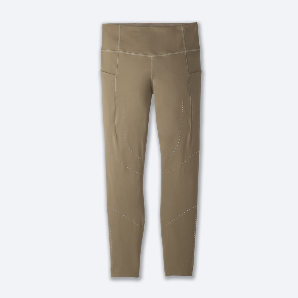 Mallas Brooks Method 7/8 Tight Mujer Kaki | Ecuador-04275