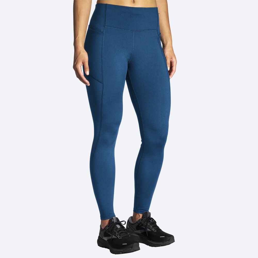 Mallas Brooks Moment Tight Mujer Azules Gris | Ecuador-15240