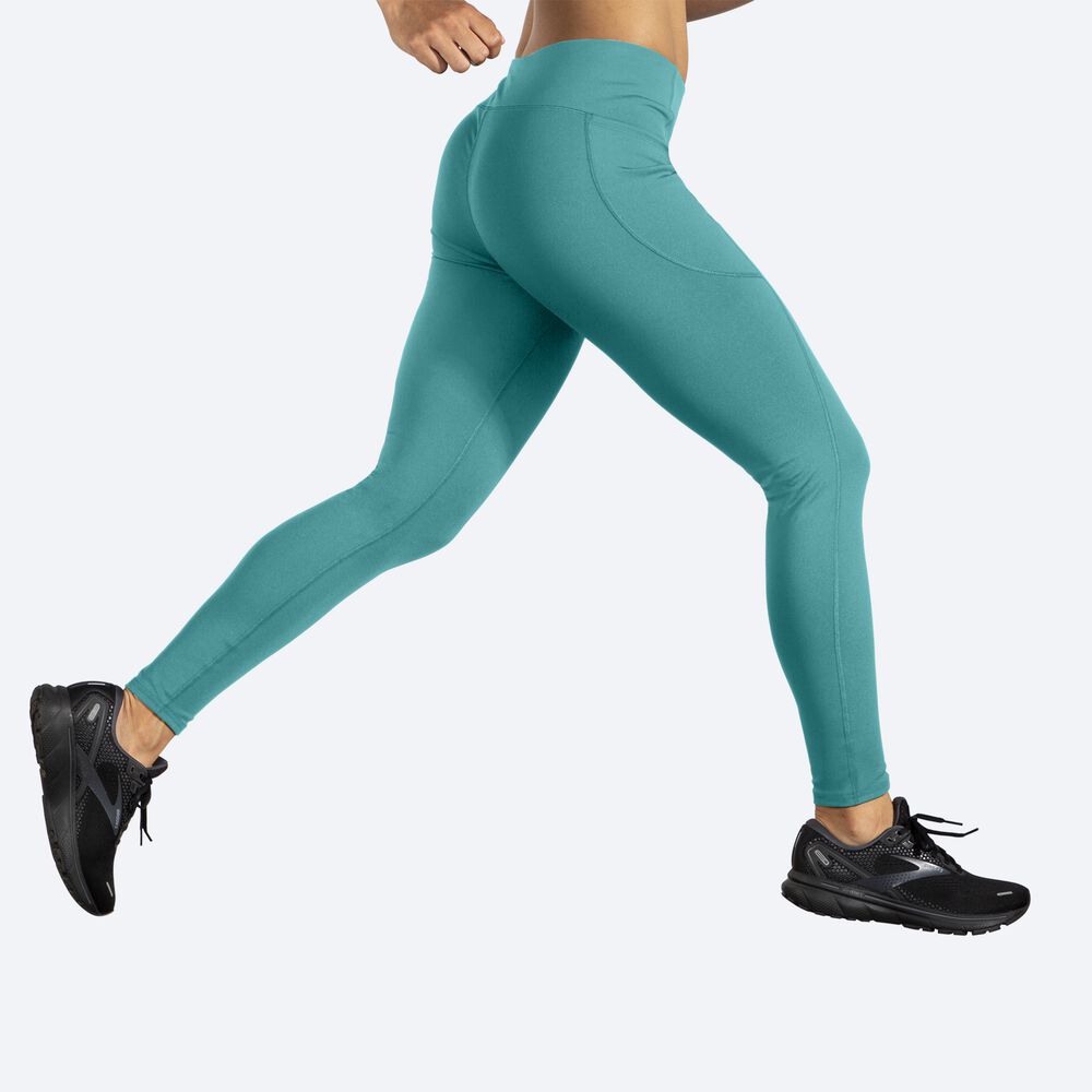 Mallas Brooks Moment Tight Mujer Verde | Ecuador-51290