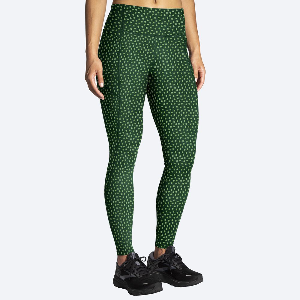 Mallas Brooks Moment Tight Mujer Verde | Ecuador-82510