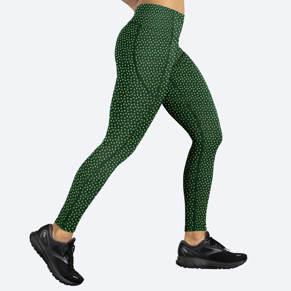 Mallas Brooks Moment Tight Mujer Verde | Ecuador-82510