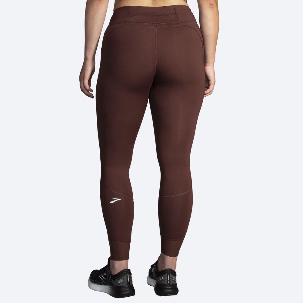 Mallas Brooks Momentum Thermal Tight Mujer Chocolate | Ecuador-63257