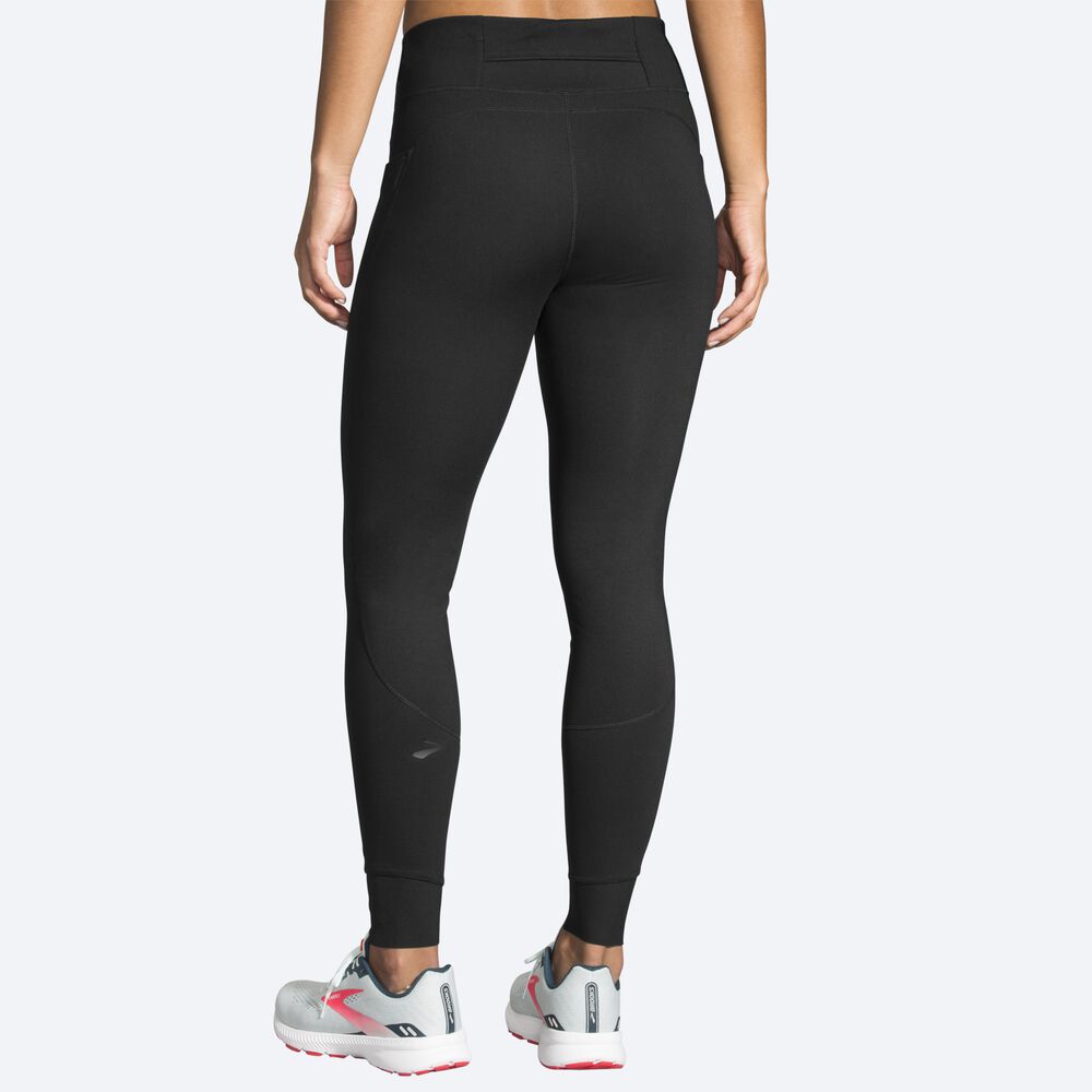 Mallas Brooks Momentum Thermal Tight Mujer Negras | Ecuador-78315