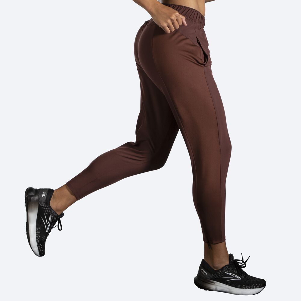 Pantalones Brooks Shakeout Mujer Chocolate | Ecuador-75149