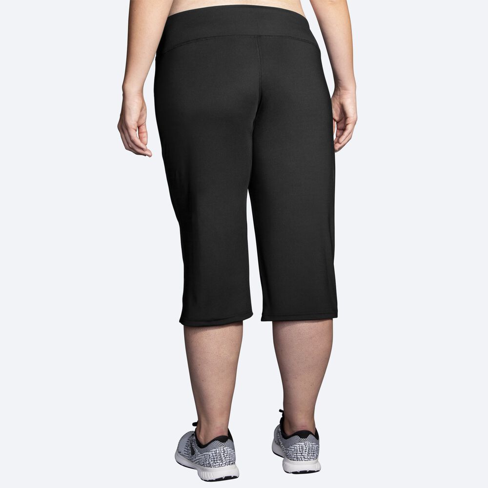 Pantalones Brooks Venture Capri Mujer Negras | Ecuador-26194