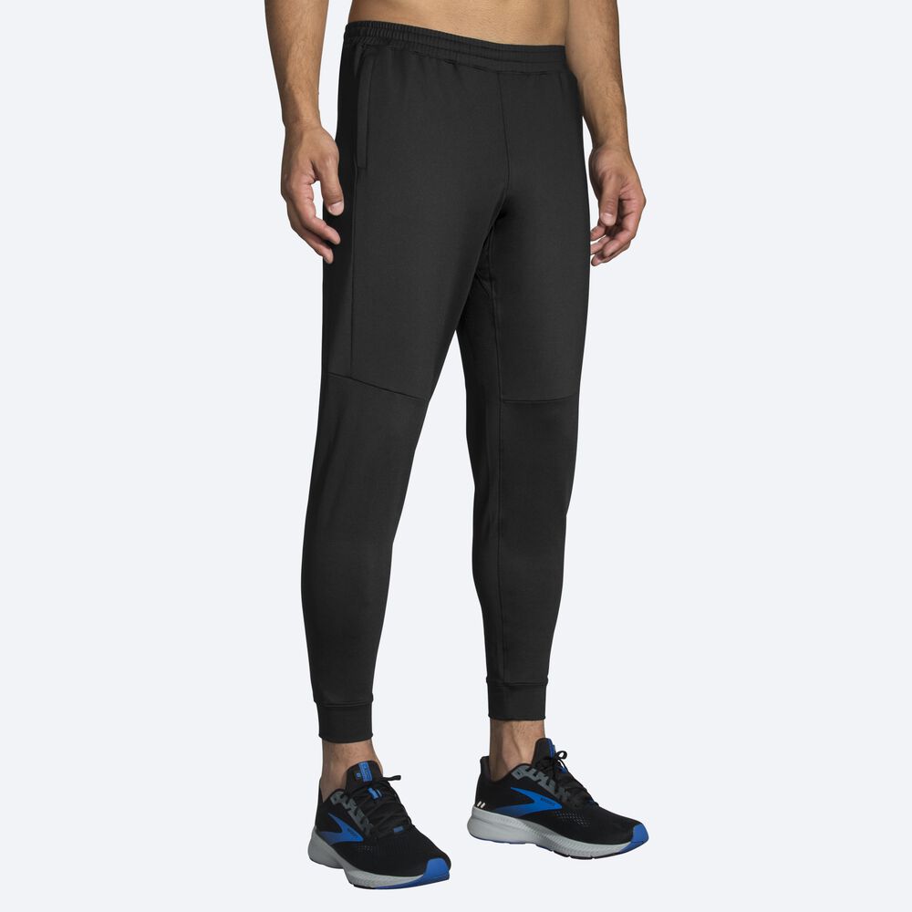 Pantalones Jogger Brooks Spartan Hombre Negras | Ecuador-41905