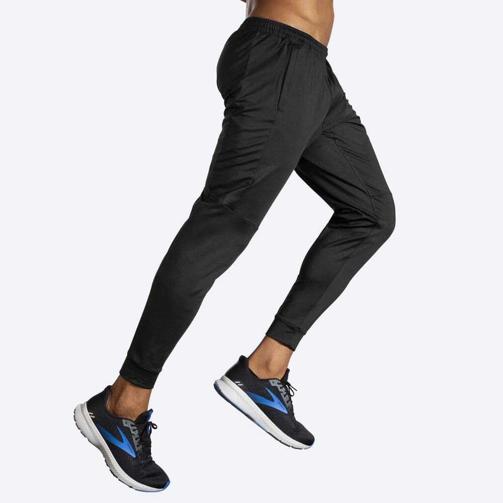 Pantalones Jogger Brooks Spartan Hombre Negras | Ecuador-41905