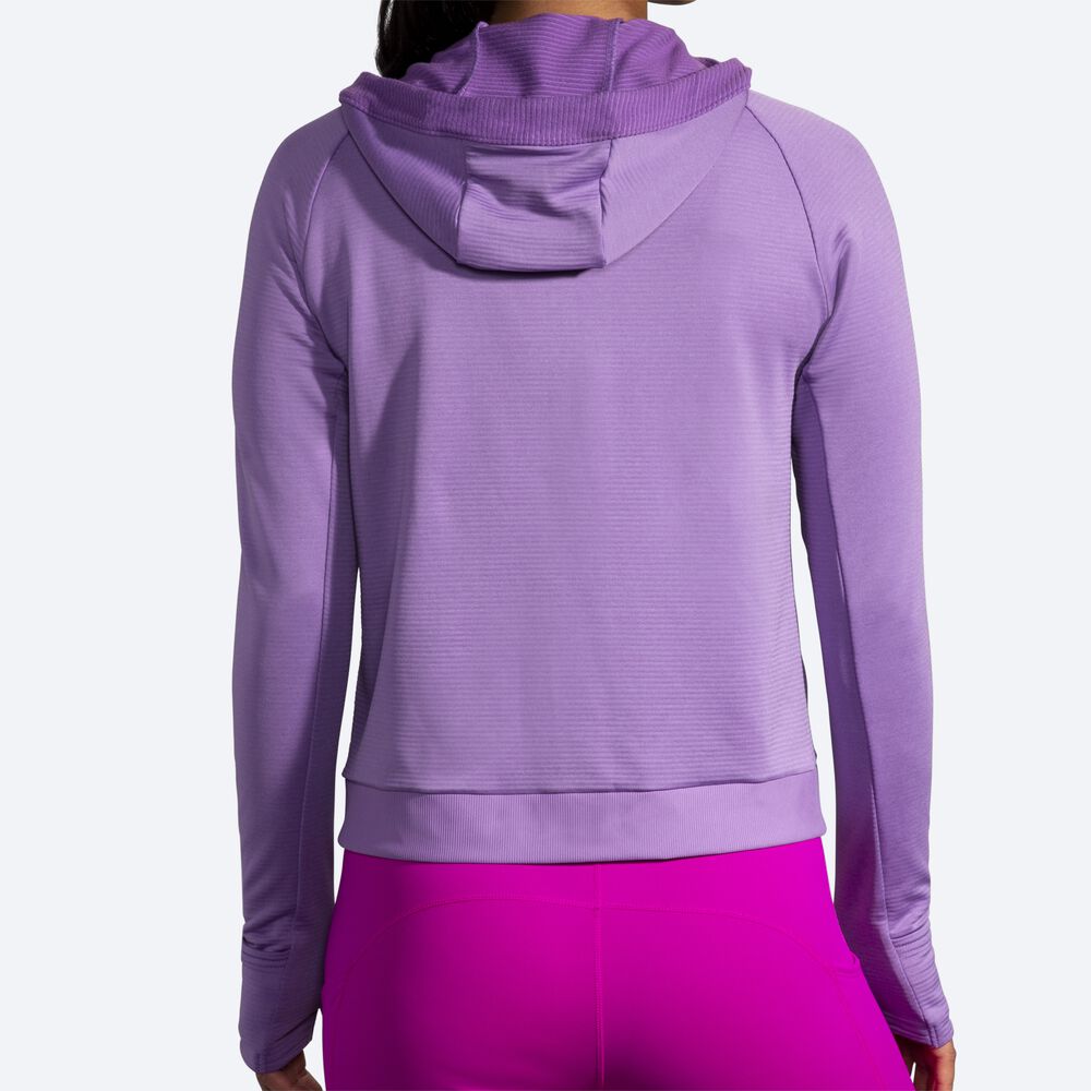 Sudadera Con Capucha Brooks Notch Thermal Mujer Moradas | Ecuador-14628