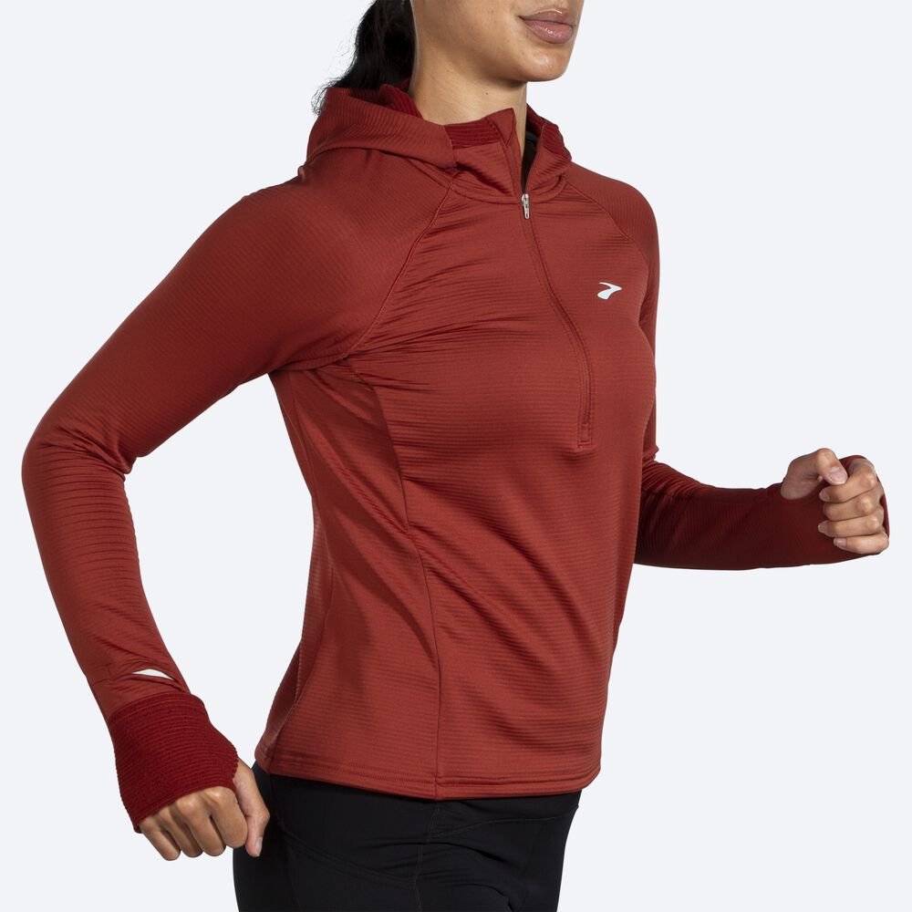 Sudadera Con Capucha Brooks Notch Thermal 2.0 Mujer Cobra | Ecuador-43278