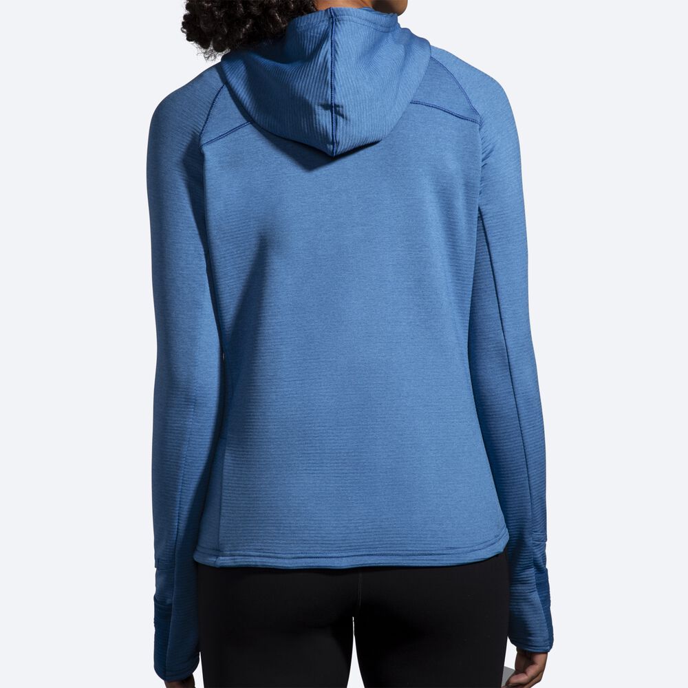 Sudadera Con Capucha Brooks Notch Thermal 2.0 Mujer Azules Gris | Ecuador-47013