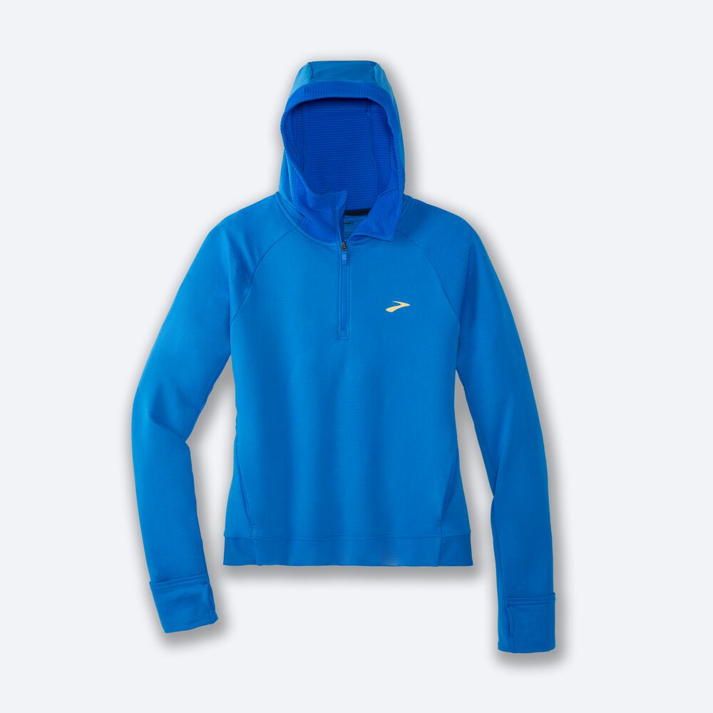 Sudadera Con Capucha Brooks Notch Thermal Mujer Azules | Ecuador-74968