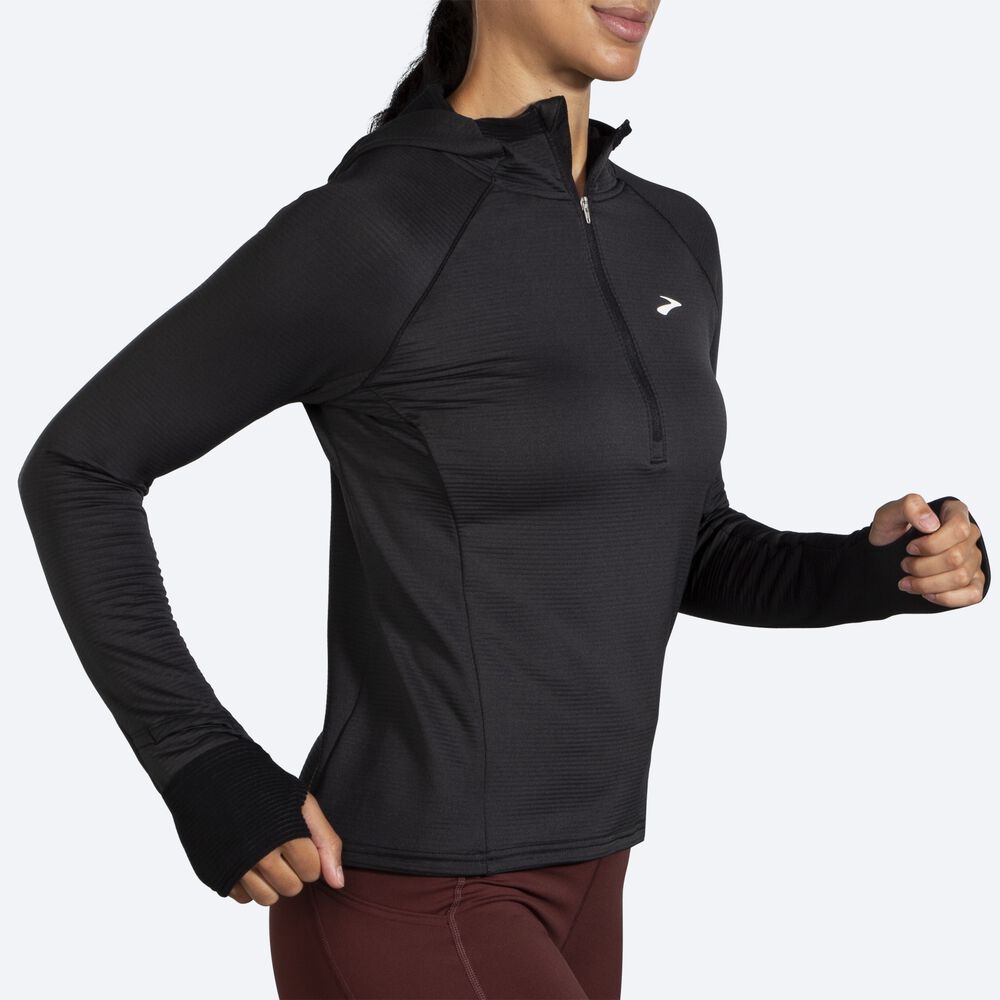 Sudadera Con Capucha Brooks Notch Thermal 2.0 Mujer Negras | Ecuador-96280