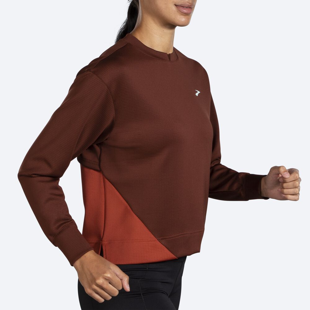 Sudaderas Brooks Run Within Mujer Chocolate/Cobra | Ecuador-42781