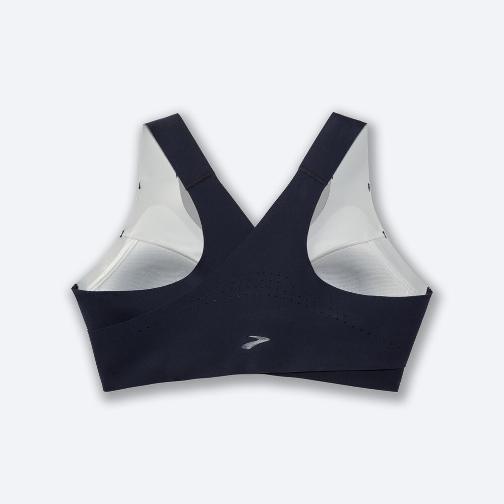 Sujetadores Deportivos Brooks Dare Crossback Run Bra Mujer Azul Marino | Ecuador-04513