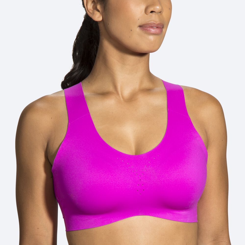 Sujetadores Deportivos Brooks Dare Crossback Run Bra Mujer Rosas/Moradas | Ecuador-10735