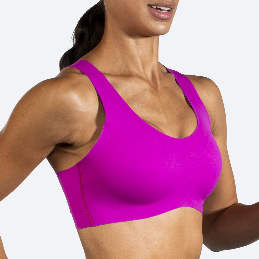 Sujetadores Deportivos Brooks Dare Crossback Run Bra Mujer Rosas/Moradas | Ecuador-10735