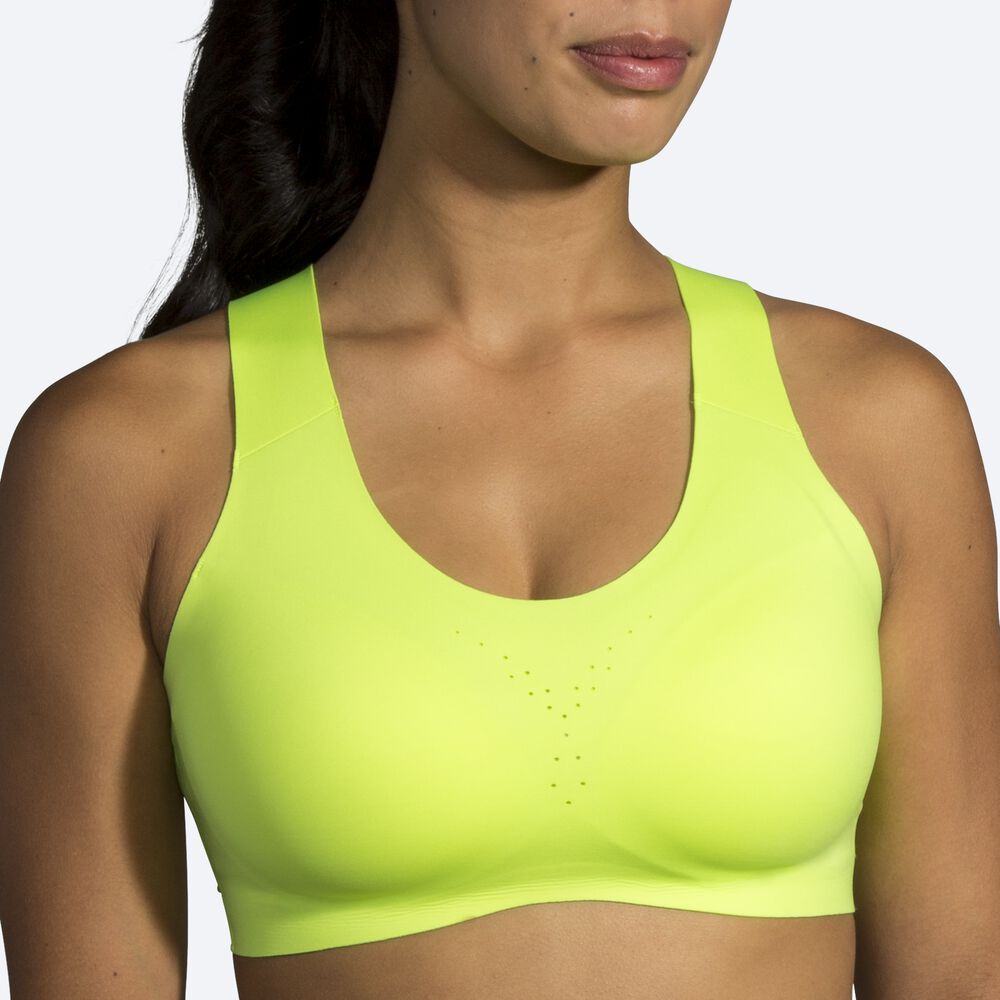 Sujetadores Deportivos Brooks Dare Crossback Run Bra Mujer Amarillo | Ecuador-16928