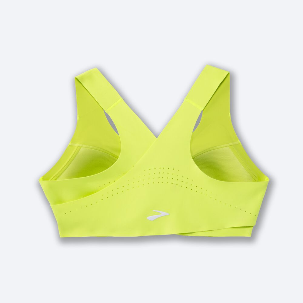 Sujetadores Deportivos Brooks Dare Crossback Run Bra Mujer Amarillo | Ecuador-16928