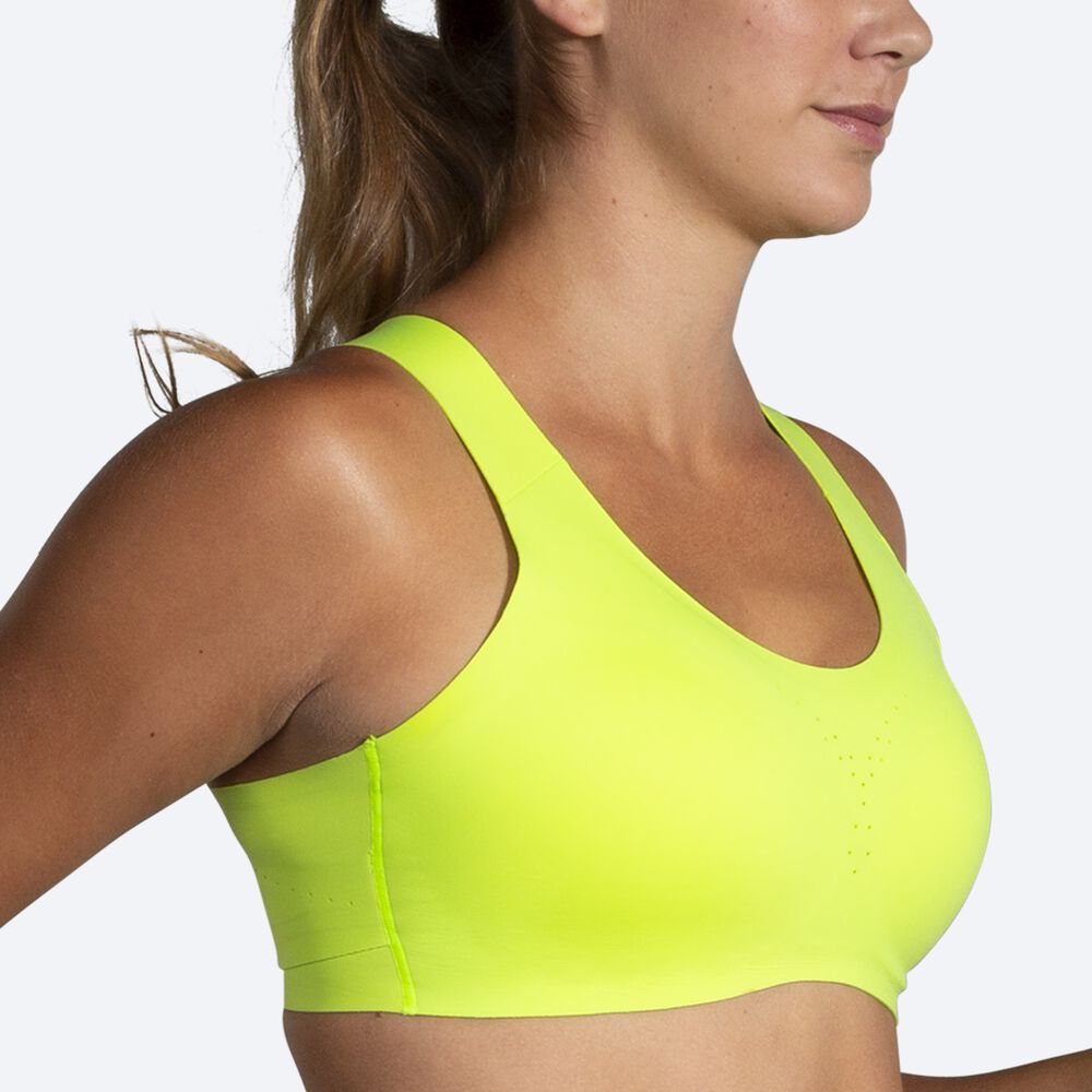 Sujetadores Deportivos Brooks Dare Crossback Run Bra Mujer Amarillo | Ecuador-16928