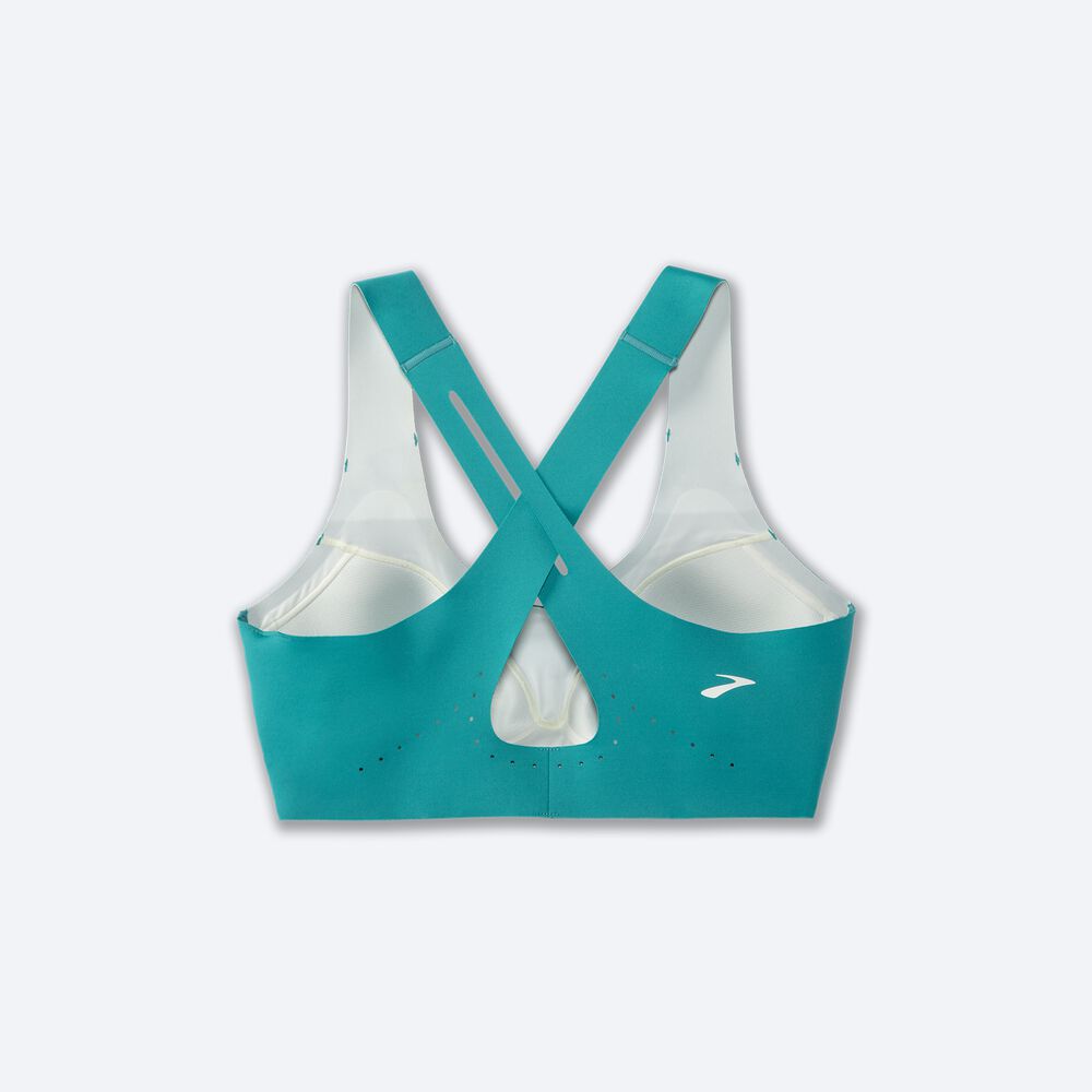 Sujetadores Deportivos Brooks Dare Crossback Run Bra 2.0 Mujer Verde | Ecuador-24935